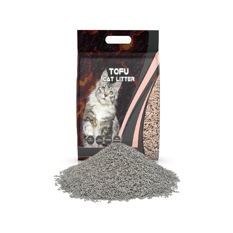 Black Volcanic Mud Column Tofu Cat Litter